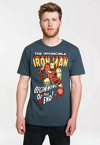 LOGOSHIRT T-Shirt Iron Man Logo - Marvel mit Retro-Print günstig online kaufen