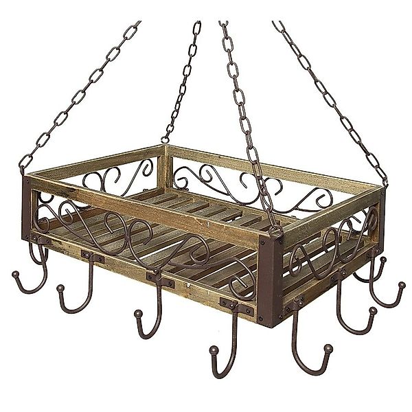 Linoows Hängeregal Küchenkrone Topfhänger Wildkrone Vintage günstig online kaufen