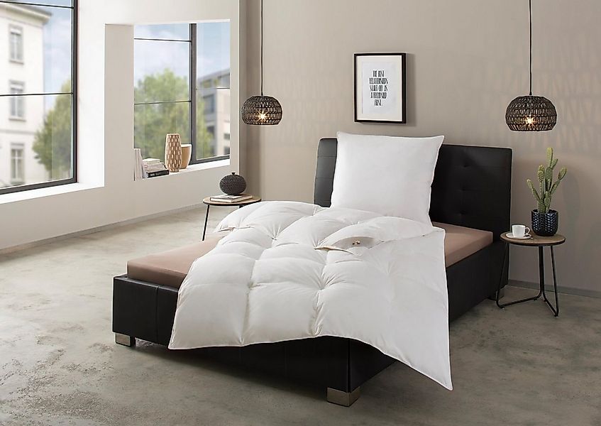 RIBECO Federbettdecke + Federkissen Laram, 2-tlg. Naturprodukt zum TOP-Prei günstig online kaufen