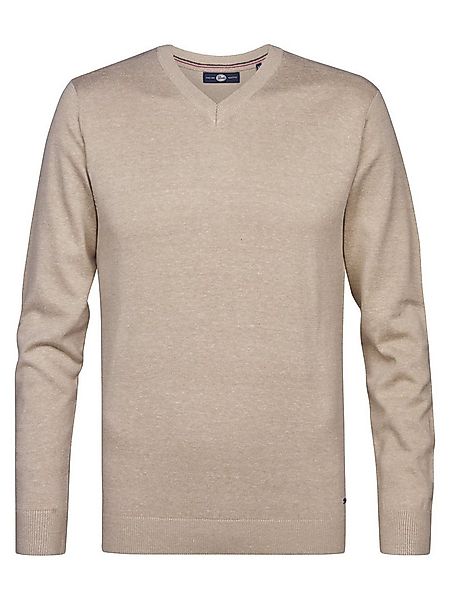 Petrol Industries V-Ausschnitt-Pullover V-Neck Basi Materialmix mit Baumwol günstig online kaufen