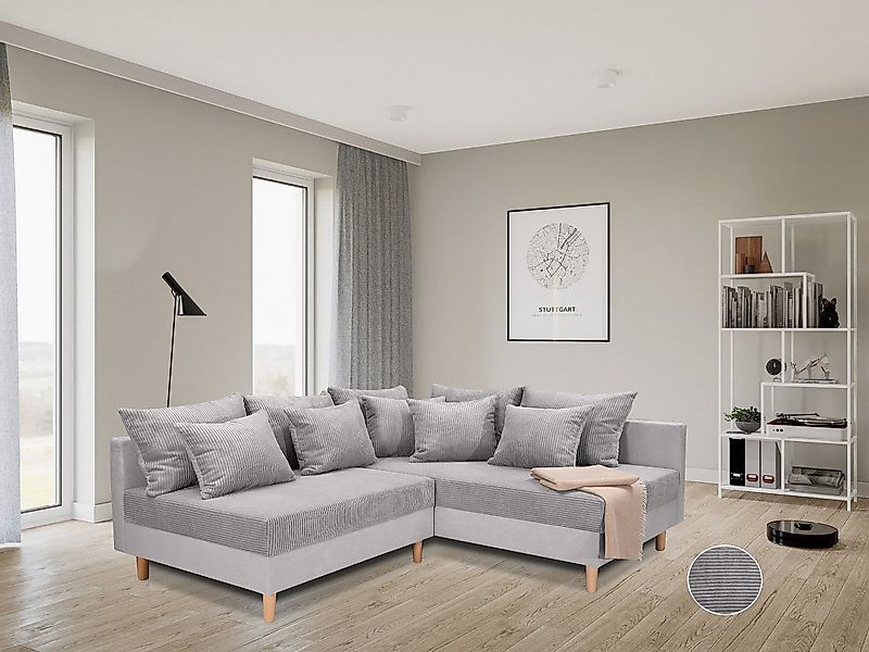 COLLECTION AB Ecksofa L-Form, Ecksofa,Ottomane rechte Seite montierbar,Komf günstig online kaufen