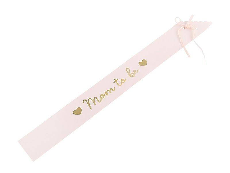 partydeco Dekoobjekt Schärpe 'Mom to Be' für Babyshower, Rosa günstig online kaufen