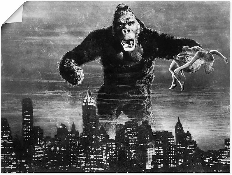 Artland Poster "King Kong 1933 II", Film, (1 St.), als Alubild, Leinwandbil günstig online kaufen