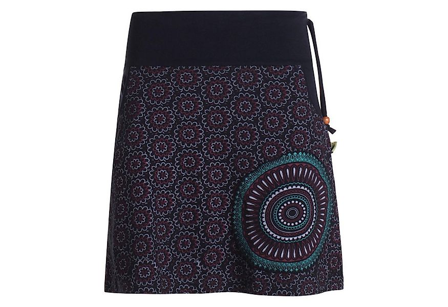 Vishes Minirock Kurzer Damen Baumwoll-Rock Taschen-Rock Mini-Röcke Blümchen günstig online kaufen