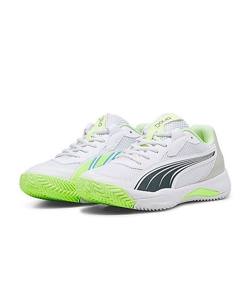 PUMA Nova Court Allcourt weiss/grau/lime Herren Tennisschuh günstig online kaufen