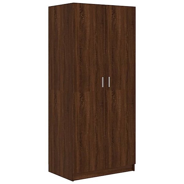 vidaXL Kleiderschrank Mehrzweckschrank Braun Eichen-Optik 80x52x180 cm Holz günstig online kaufen