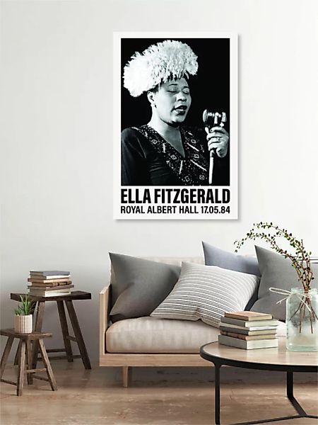 Poster / Leinwandbild - Ella Fitzgerald Royal Albert Hall günstig online kaufen