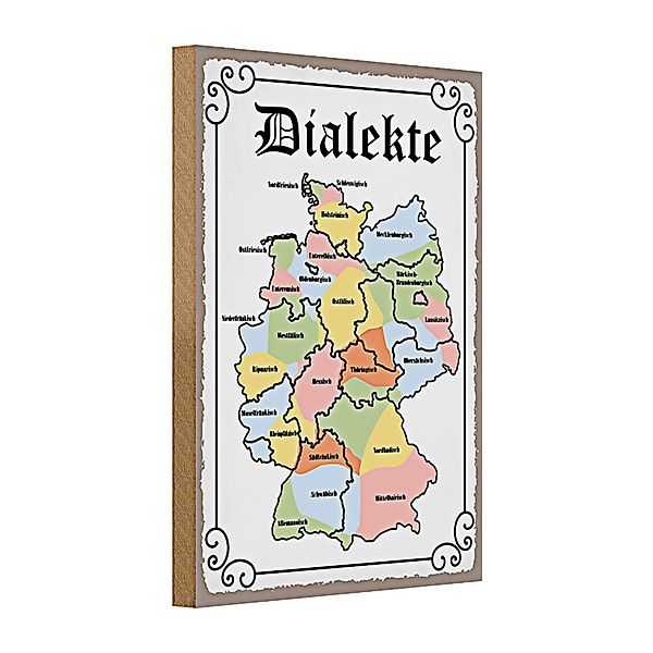 Roomando Holzbild Holzschild Spruch 20x30cm Dialekte günstig online kaufen