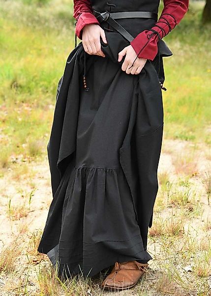 Battle Merchant Ritter-Kostüm Markt-Mittelalter Rock oder Unterrock Schwarz günstig online kaufen