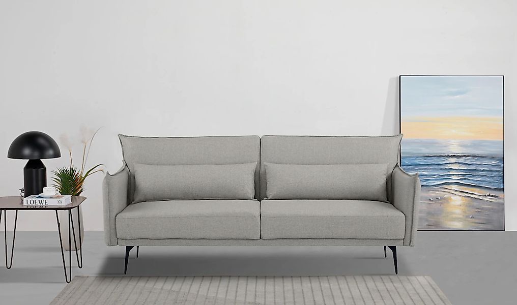 INOSIGN Schlafsofa "TULARE, 204 cm, klappbarer 3-Sitzer mit verstellbarer R günstig online kaufen