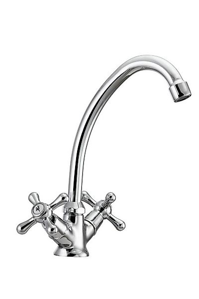 Hydroland Spültischarmatur Retro Zweigriffmischer Küchenarmatur, Retro Grif günstig online kaufen