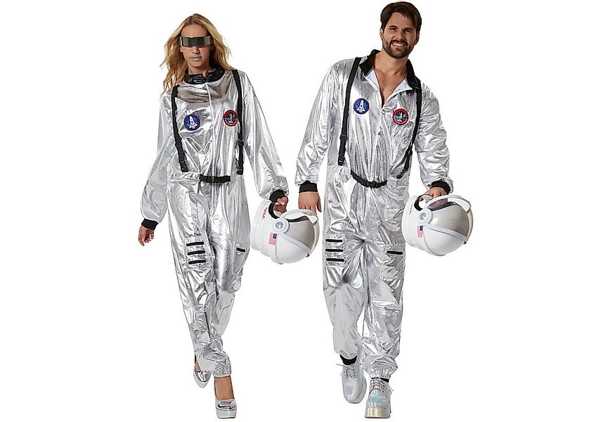 dressforfun Kostüm Unisexkostüm Astronaut, Silberner Overall für eine galak günstig online kaufen