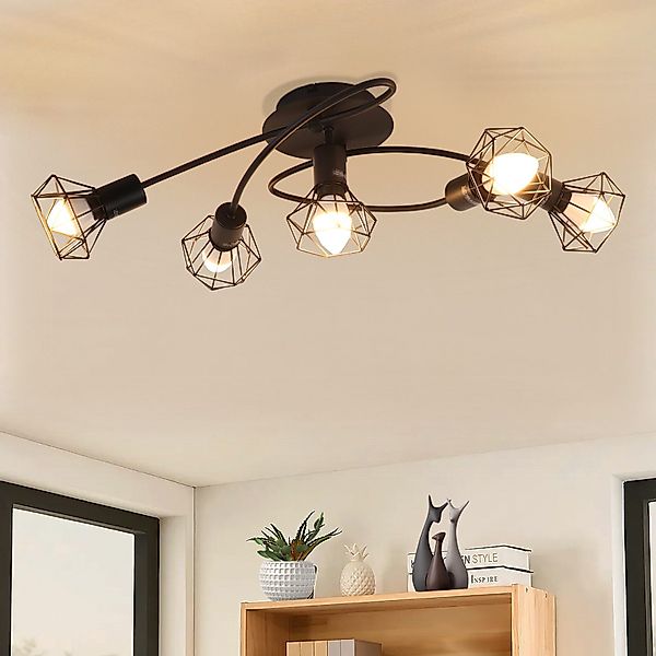 Nettlife Deckenstrahler Wohnzimmer Schwarz 2/3/4/5 Flammig günstig online kaufen