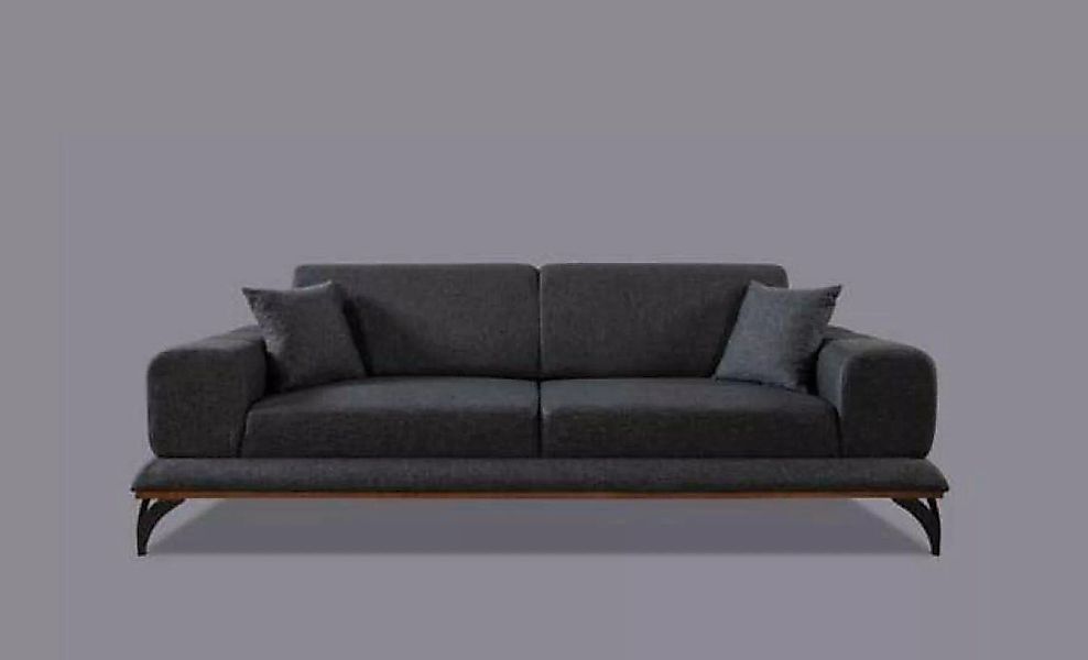 JVmoebel 3-Sitzer Wohnzimmer Sofa 3 Sitz Couch Design Couchen Polster Samt günstig online kaufen