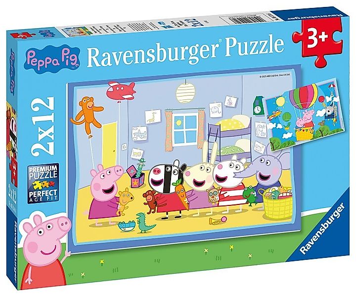Ravensburger Puzzle Peppa Pig Peppas Abenteuer 05574, 12 Puzzleteile günstig online kaufen