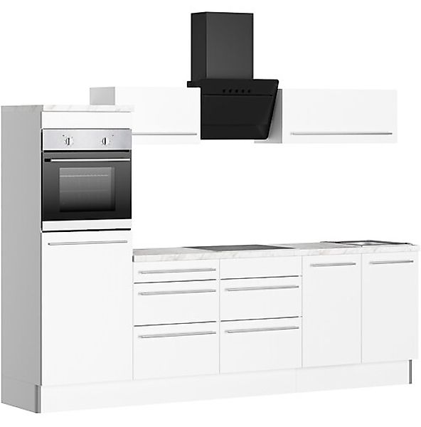 KOCHSTATION Küche »KS-Bern2«, Breite 270 cm, wahlweise mit E-Geräten, Seite günstig online kaufen