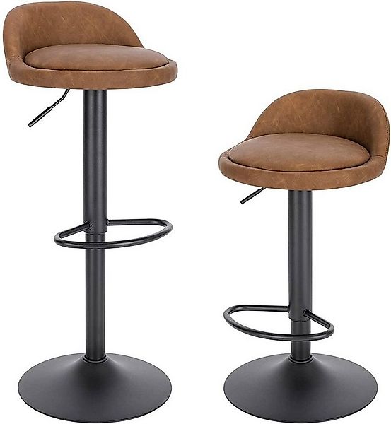 EUGAD Barhocker (2 St), 120kg belastbar höhenverstellbar Kunstleder Metall günstig online kaufen