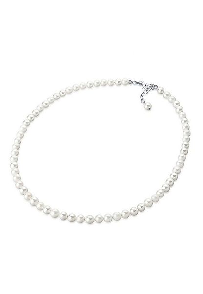 Elli Perlenkette Muschelkernperlen Rund Klassisch 925 Silber günstig online kaufen
