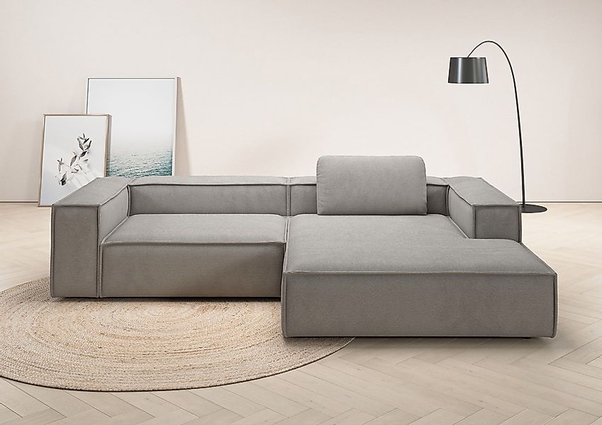 Home affaire Ecksofa "Watertown, modernes XXL L-Form, 306 cm breit" Großzüg günstig online kaufen