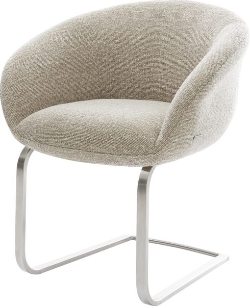 DELIFE Polsterstuhl Vinka-Flex, mit Armlehnen Freischwinger günstig online kaufen