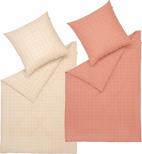 Musterring Bettwäsche "Grid" 2 Stk. Renforcé Qualität, JustB Musterring günstig online kaufen