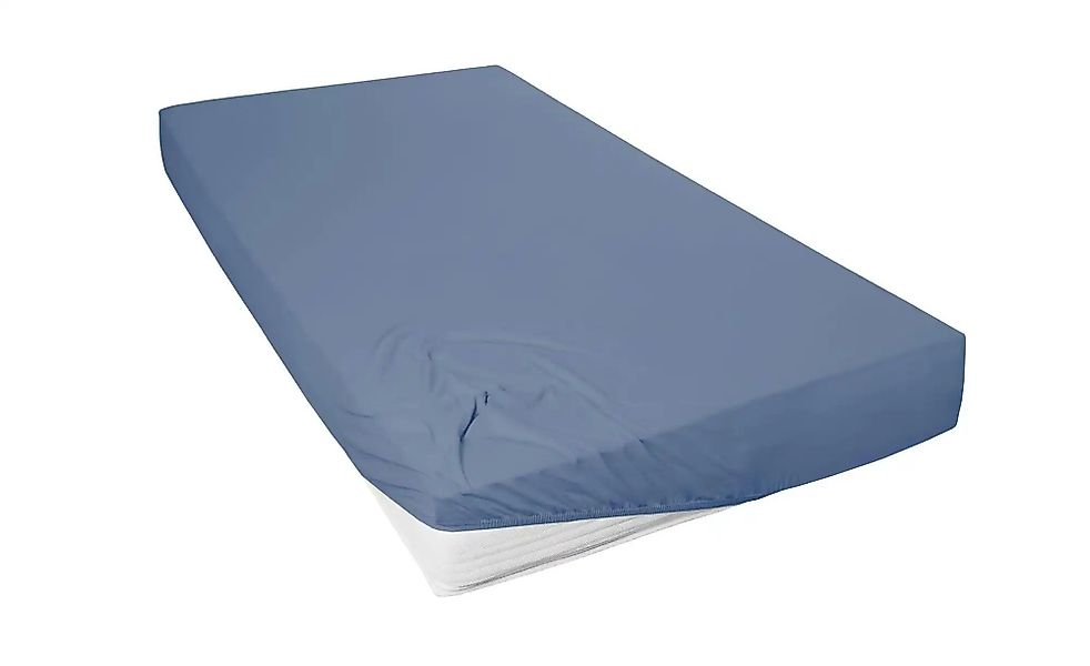 como Jersey-Spannbetttuch   ¦ blau ¦ Maße (cm): B: 140 Bettwaren > Bettlake günstig online kaufen