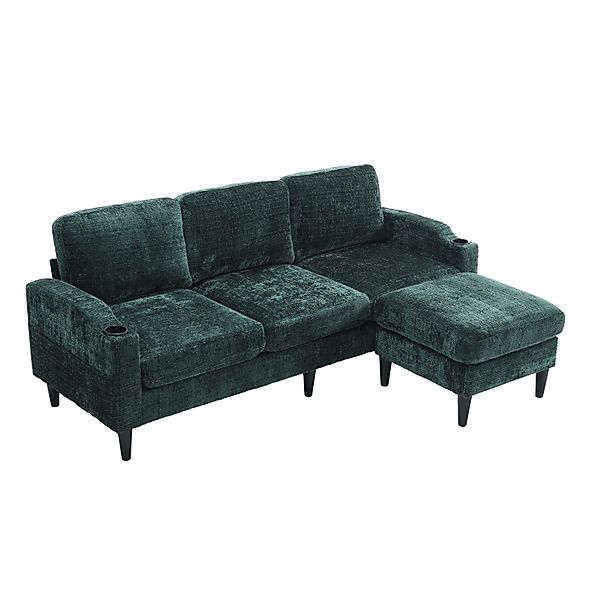 LVHOM Loungesofa mit Hocker & Stauraum, günstig online kaufen