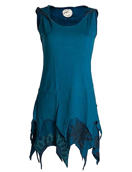 Vishes Tunikakleid Zipfelige Elfentunika Lagenlook Blumen günstig online kaufen