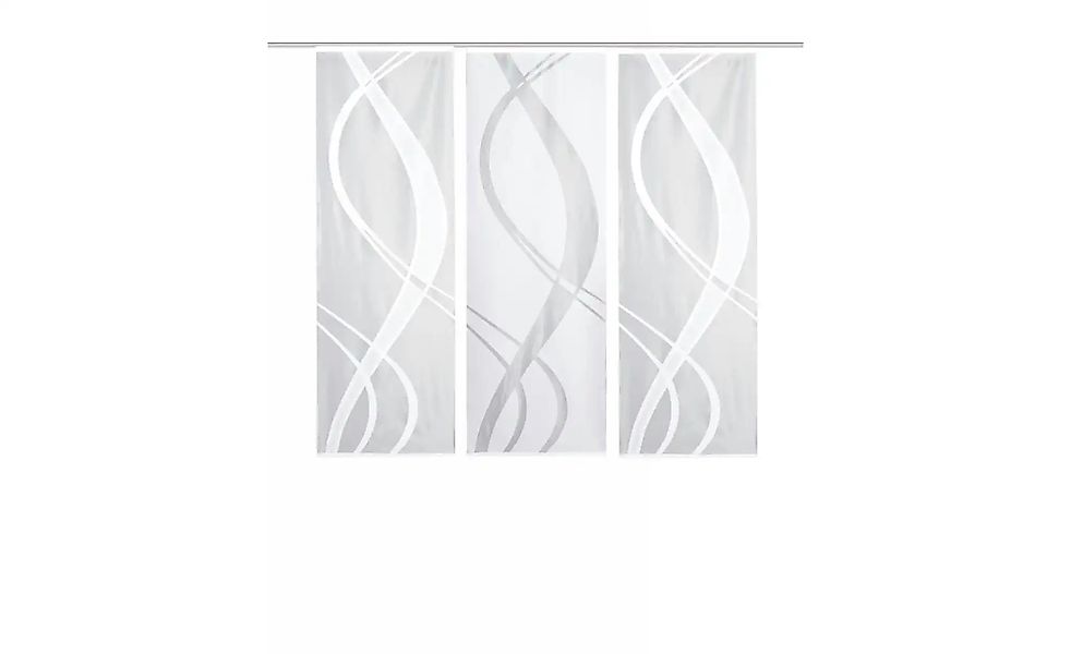 HOME WOHNIDEEN Schiebegardine "TIBASO" Paneelwagen 3 Stk. tlg. halbtranspar günstig online kaufen