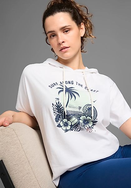 KangaROOS Kapuzenshirt, lässig geschnitten mit Frontdruck günstig online kaufen