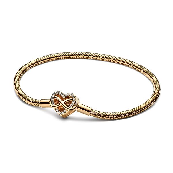 Pandora Armband Funkelndes Unendlichkeits-Herz Goldfarben günstig online kaufen