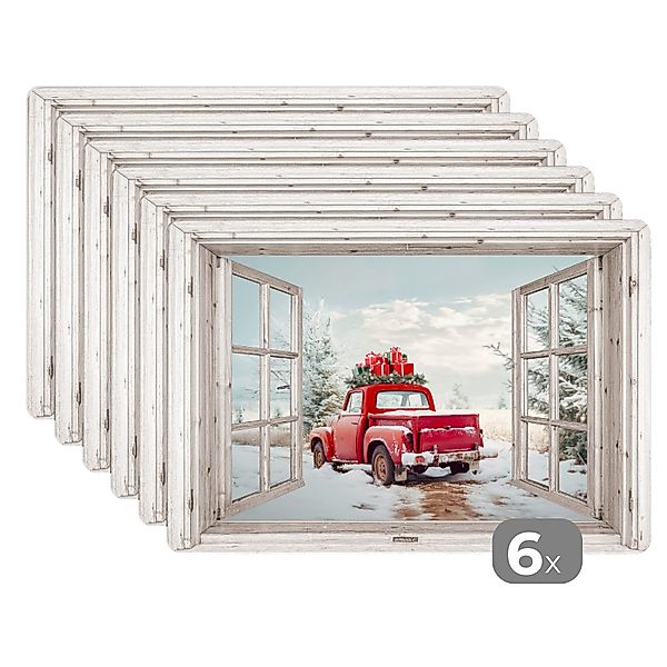 MuchoWow Platzset Auto - Rot - günstig online kaufen