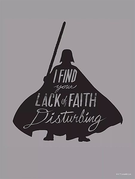 Komar Wandbild "Star Wars Silhouette Quotes Vader", (1 St.) günstig online kaufen