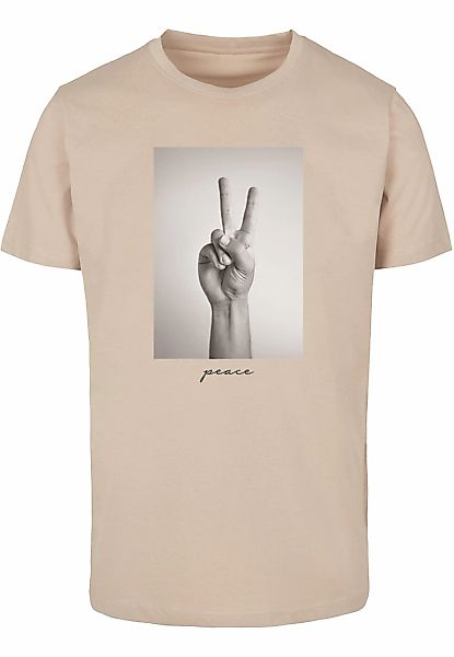 MisterTee T-Shirt "MisterTee Herren Peace Sign Tee" 1 Stk. tlg. günstig online kaufen