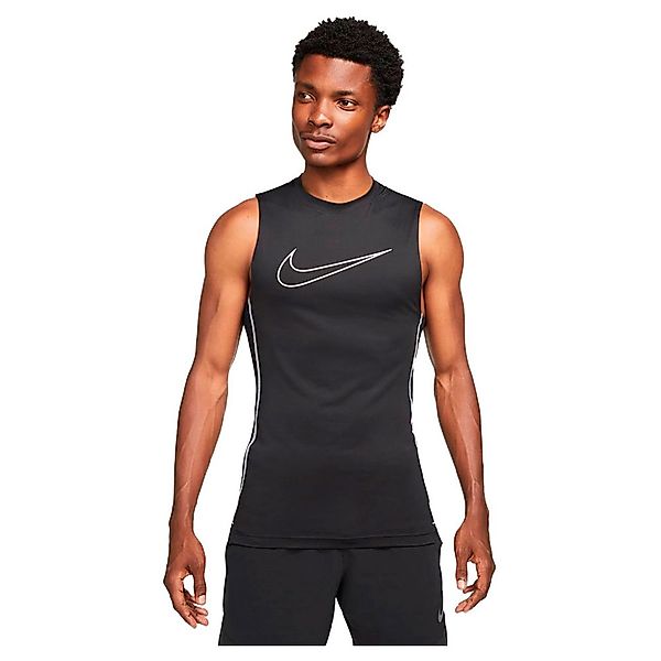 Nike Pro Dri Fit Ärmelloses T-shirt S Black / White / White günstig online kaufen