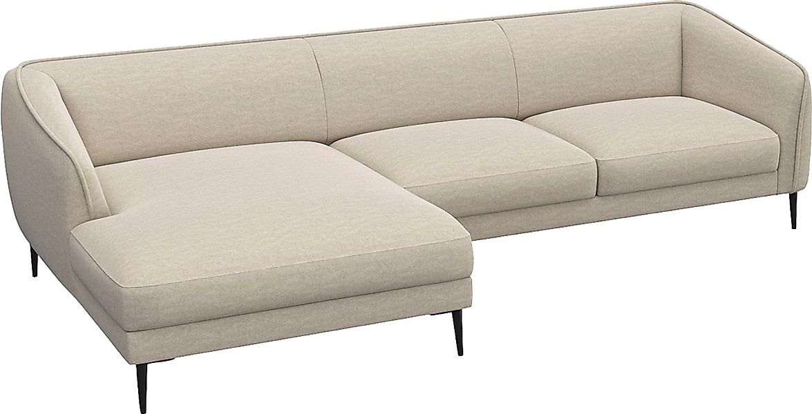 FLEXLUX Ecksofa "Belle Designsofa, L-Form, B/T 288/149 cm", Skandinavisches günstig online kaufen
