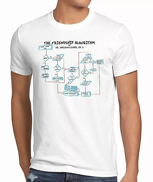style3 Print-Shirt Herren T-Shirt Sheldon Friendship Algorithm Big Cooper B günstig online kaufen