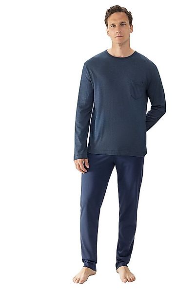 Mey Pyjama Bennison (2 tlg) Langarm, Brusttasche, Komfortbund günstig online kaufen