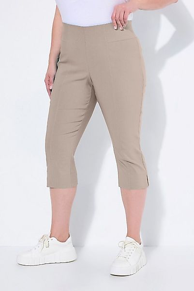 Ulla Popken Funktionshose Bengalin-Capri hochelastisch knitterarm Gummibund günstig online kaufen
