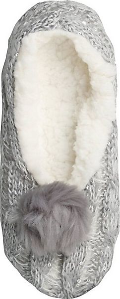 Capelli New York Socken Ballerina Haussocke im Zopfmuster günstig online kaufen