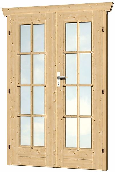 Skanholz Doppelflügeltür 123,4 x 193 cm, vollvergalst günstig online kaufen