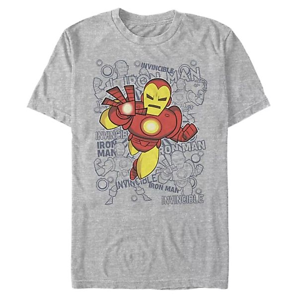 Marvel - Avengers - Iron Man Ironman Retro Toss - Männer T-Shirt günstig online kaufen