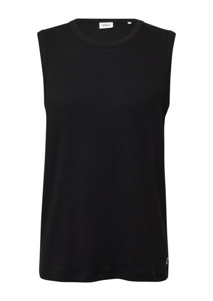 s.Oliver Muskelshirt T-Shirt Jersey-Tanktop mit Rippstruktur günstig online kaufen