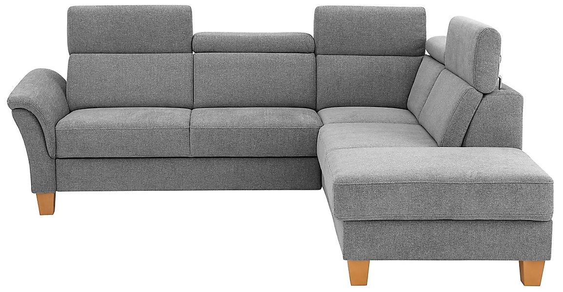 Home affaire Ecksofa "Conville L-Form" Federkern, wahlweise mit Bettfunktio günstig online kaufen