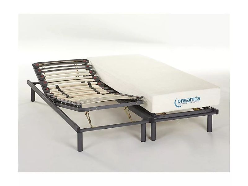 Matratzen verstellbarer Lattenrost 2er-Set - 1 Zone - 2x 70 x 190 cm - UBUD günstig online kaufen