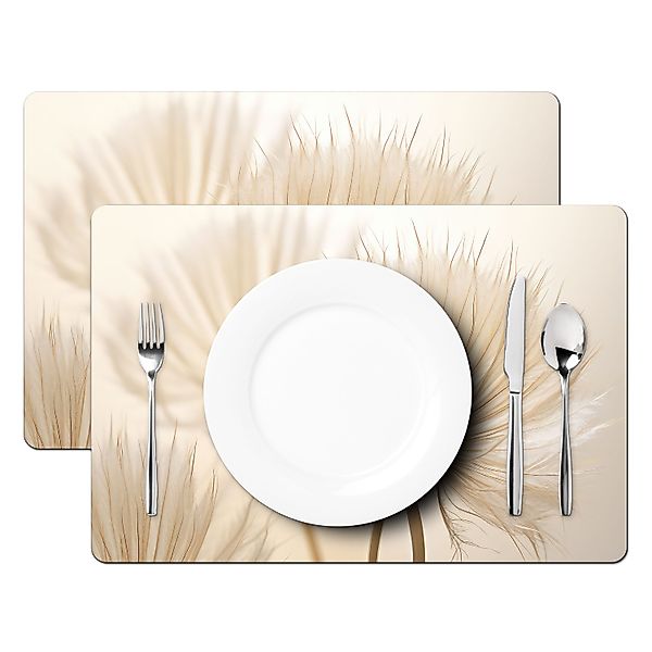 MuchoWow Platzset Blumen - Beige - günstig online kaufen