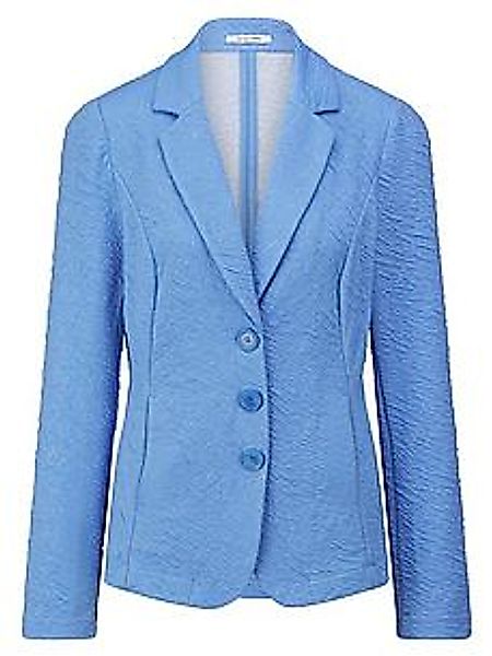 Jersey-Blazer Peter Hahn blau günstig online kaufen