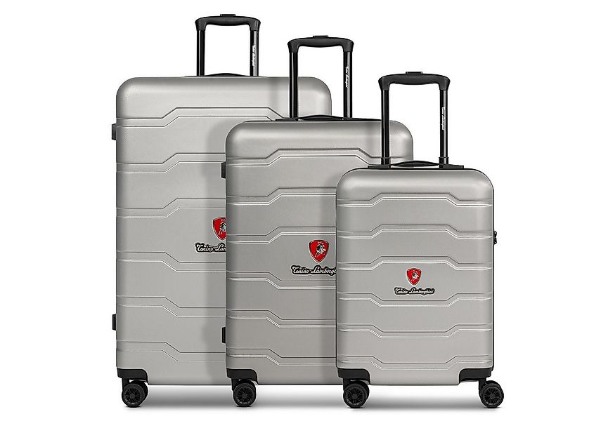 Tonino Lamborghini Trolleyset Bologna, 4 Rollen, (3-teilig, 3 tlg), ABS günstig online kaufen