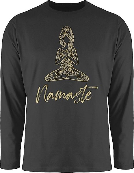 Shirtracer Rundhalsshirt Namaste Motiv Yoga Geschenk I Meditation I Mandala günstig online kaufen