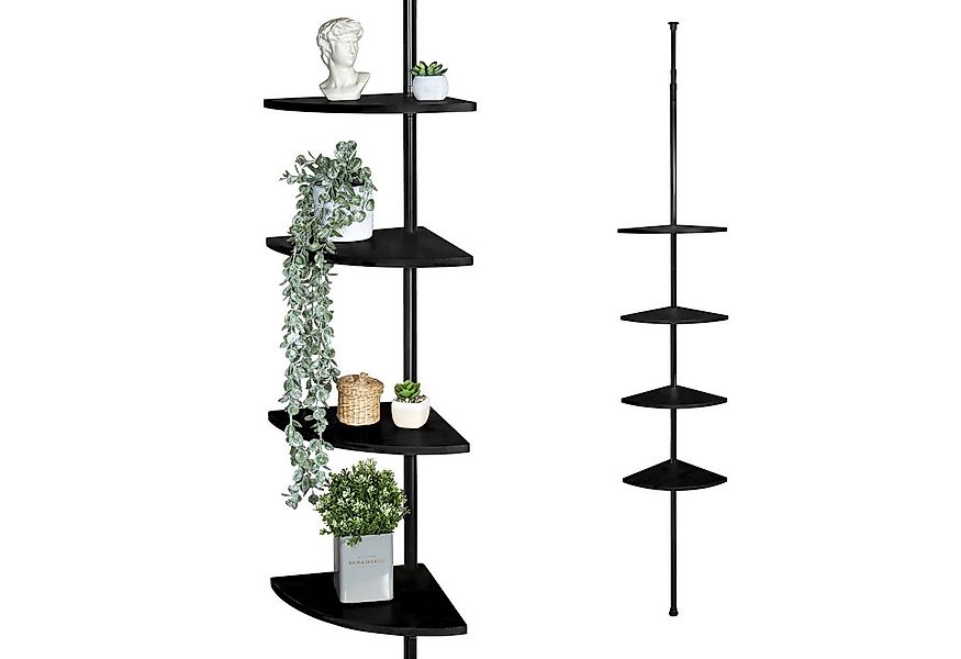 bremermann Eckregal Teleskopregal mit 4 Bambus Ablageböden günstig online kaufen